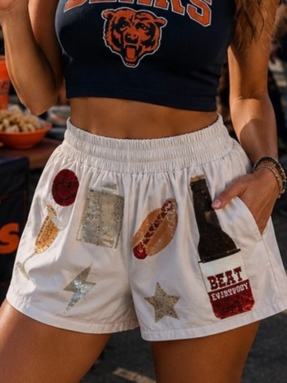 Queen Of Sparkles Tailgate Garnet Theme Shorts